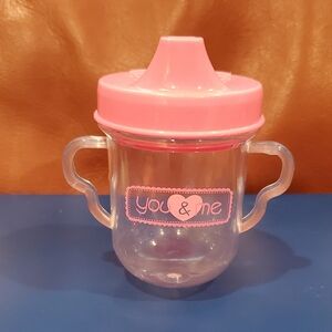 3 inch Pink Lid You & Me Doll Sippy Cup Removable Lid Replacement Toy